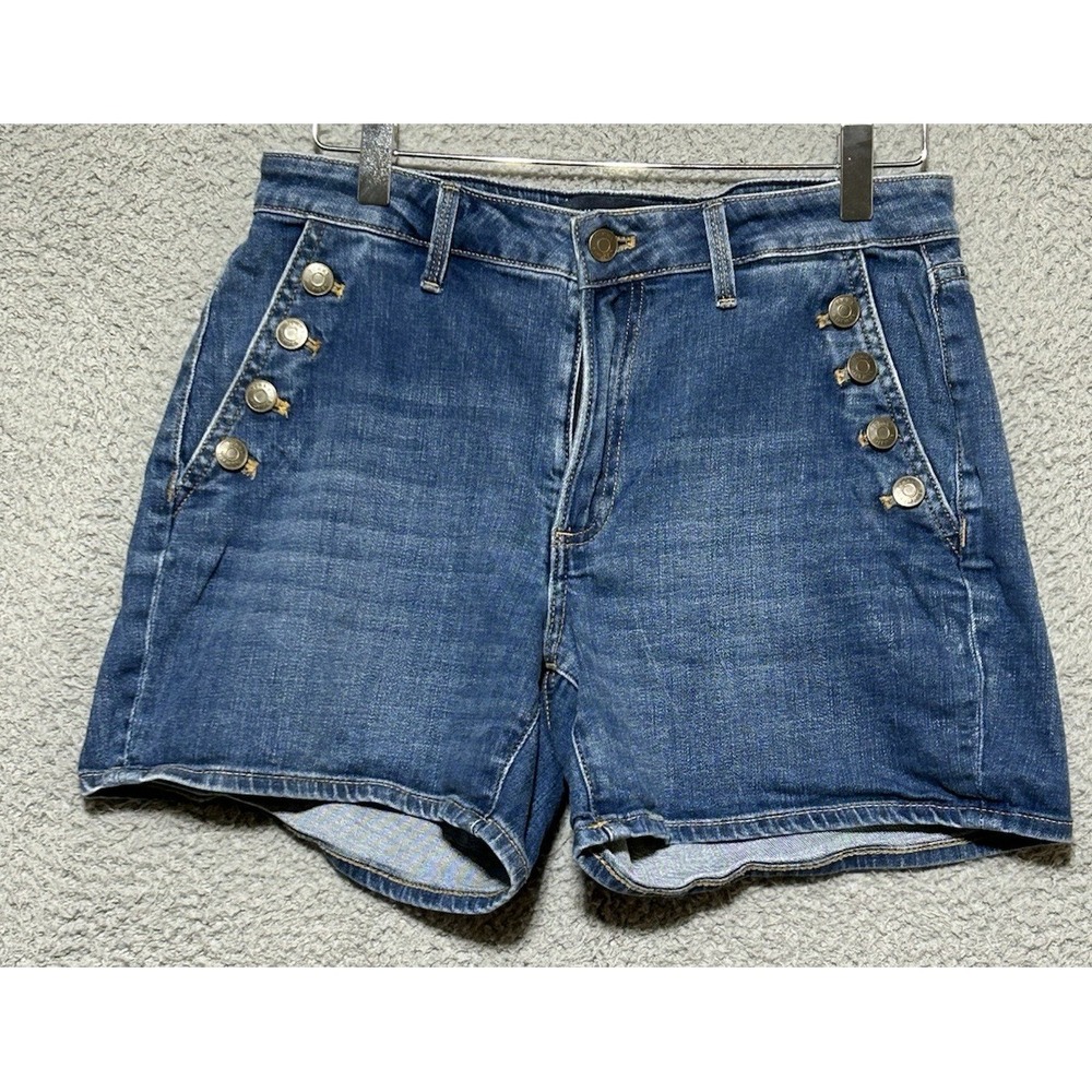 Tommy Hilfiger Greenwich Womens 8 Shorts Preppy Coastal Beach Boat Yacht Jorts